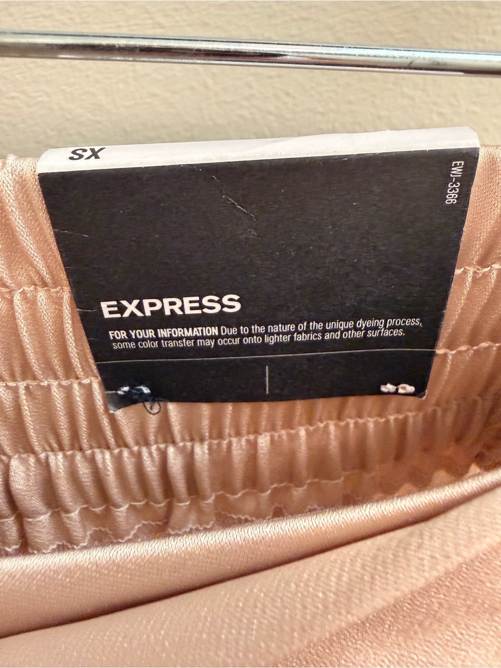 NWT Express High Waisted Satin Tie Waist Wide Leg Pants Size XS - Picture 6 of 10